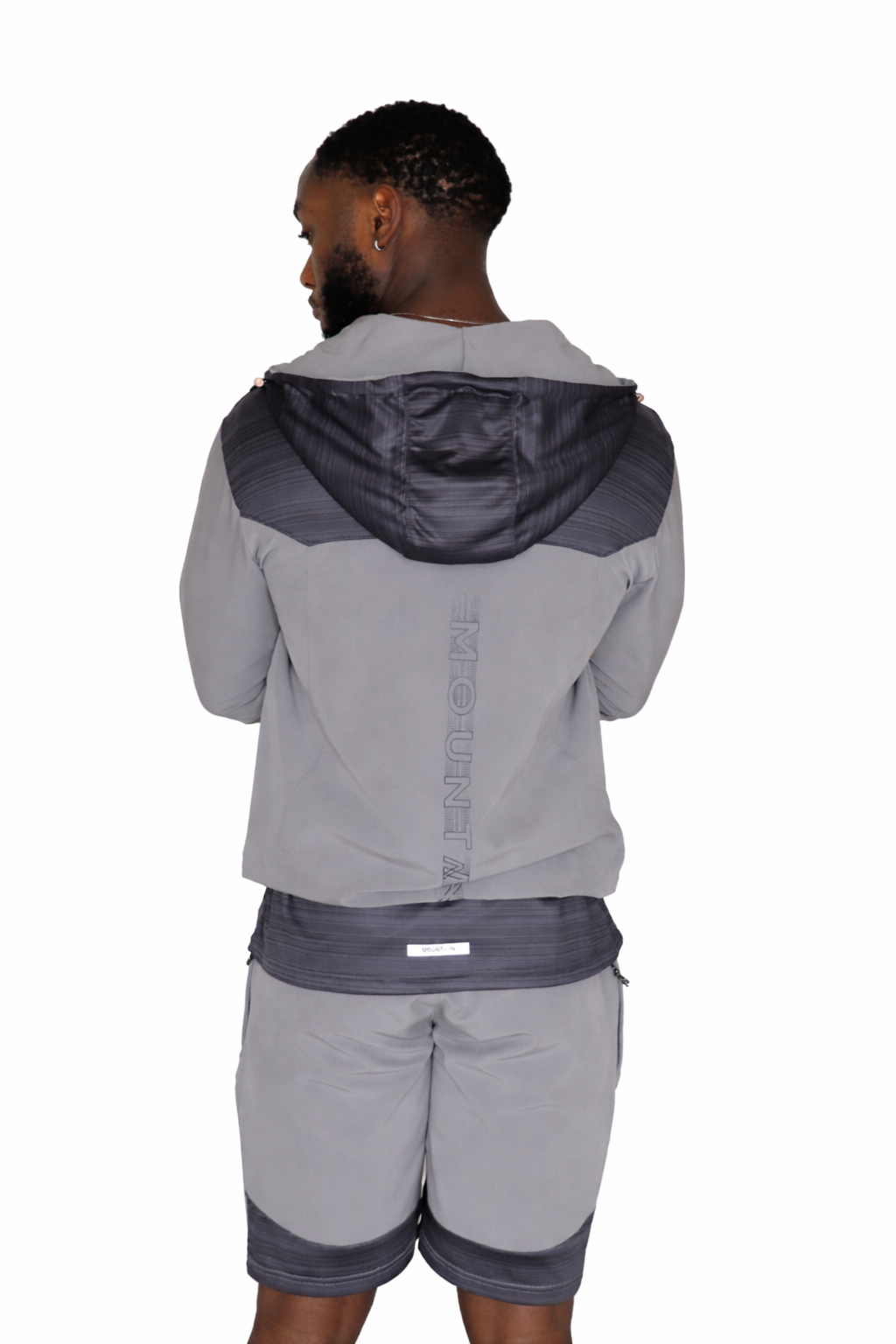 Mountain Active Tech Zip Hoodie in Silver