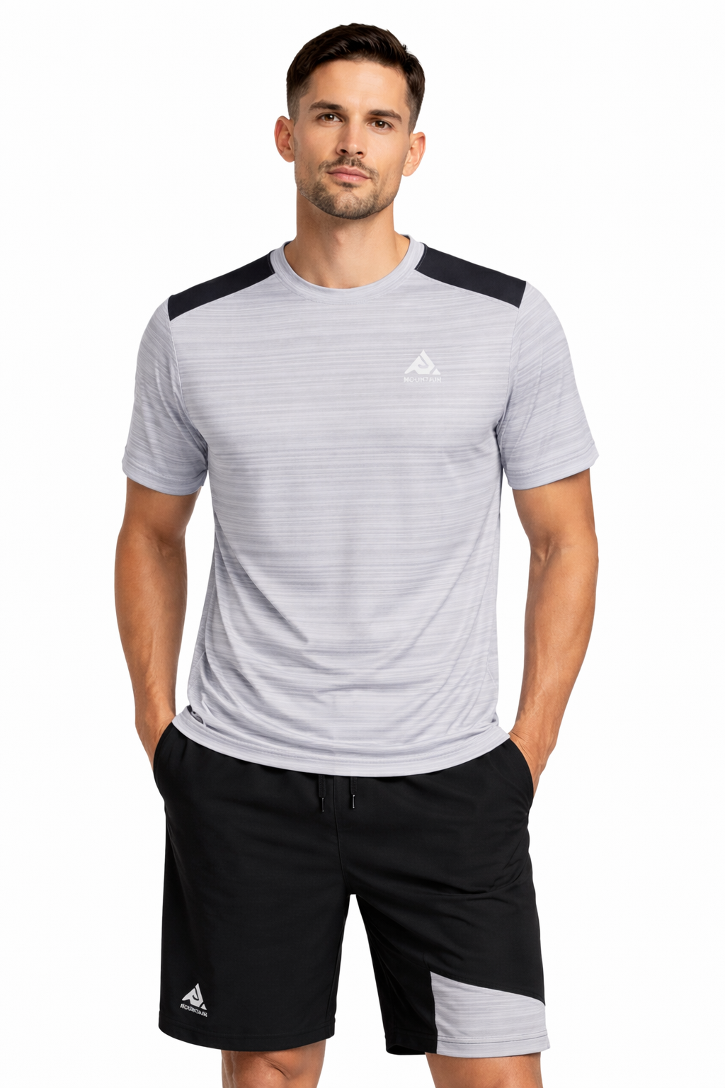 Mountain Performance Training Set – Lightweight T-Shirt in Silver