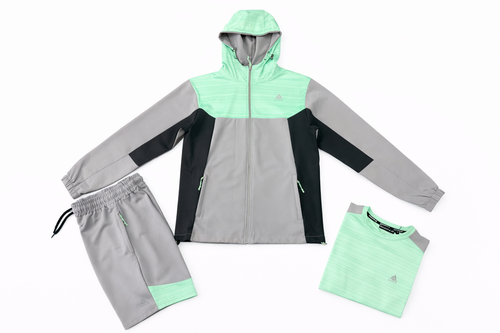 Men’s Performance 3-Piece Tracksuit Set (Jacket, Shorts & T-Shirt)